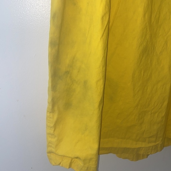 A.L.C. Walker Yellow Wrap Linen Blend Midi Dress - Picture 12 of 15